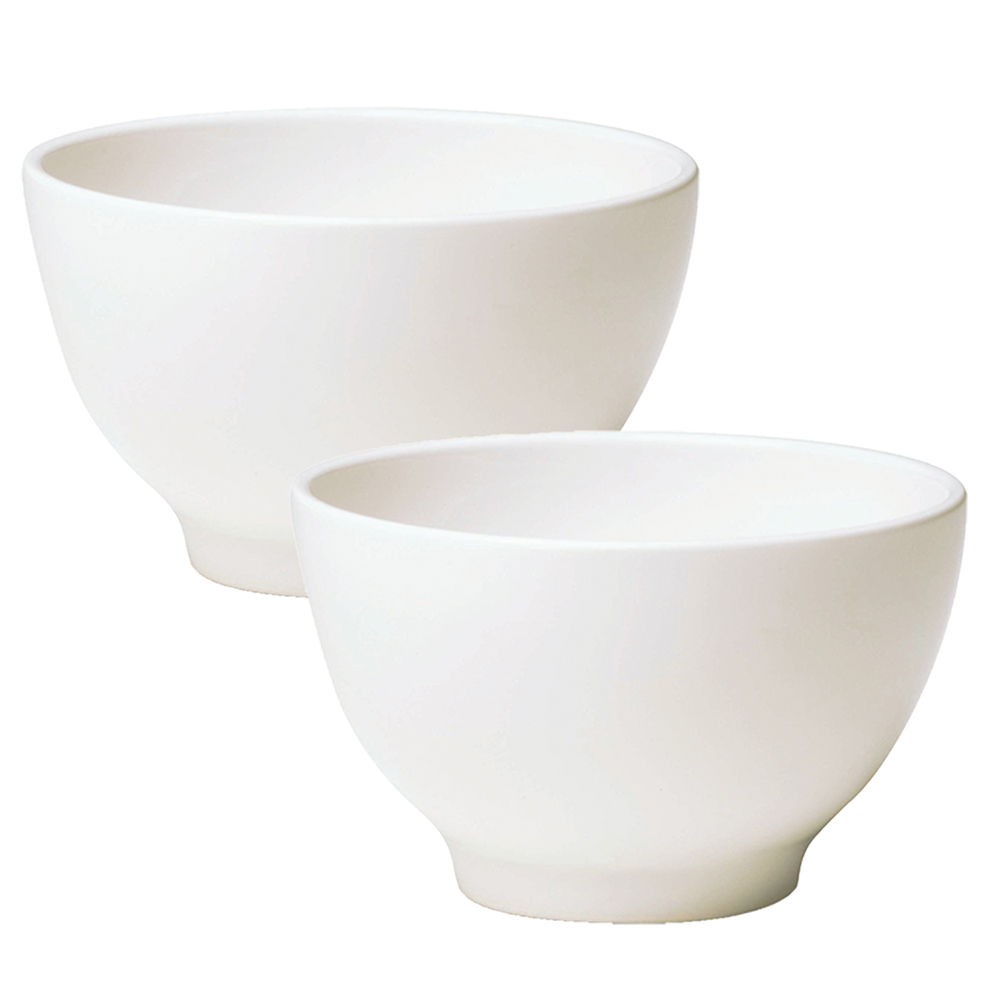 Set X2 Bowl Blanco 14.5 Cm 600 Cc