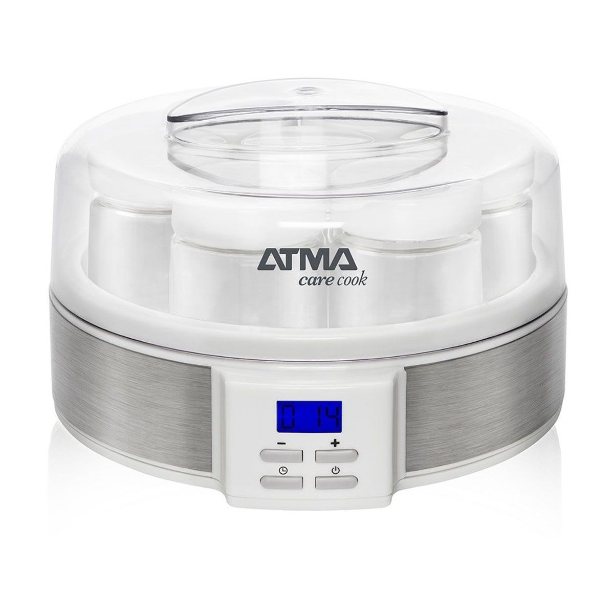 Yogurtera Atma 7 Jarros De Vidrio 200ml Display Lcd + Gtia