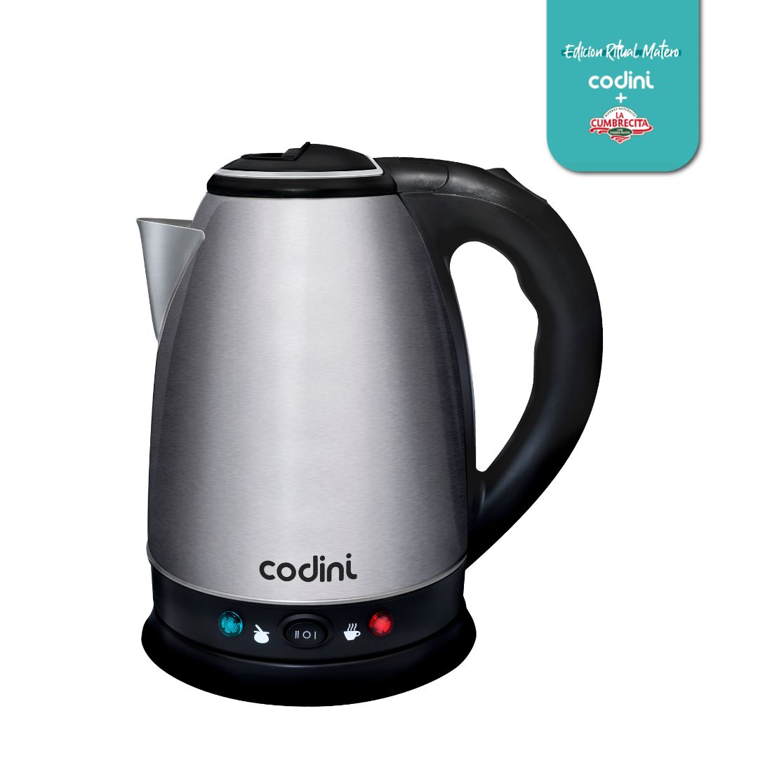 Pava Eléctrica Codini Corte Mate Acero Inoxidable 1,8lts