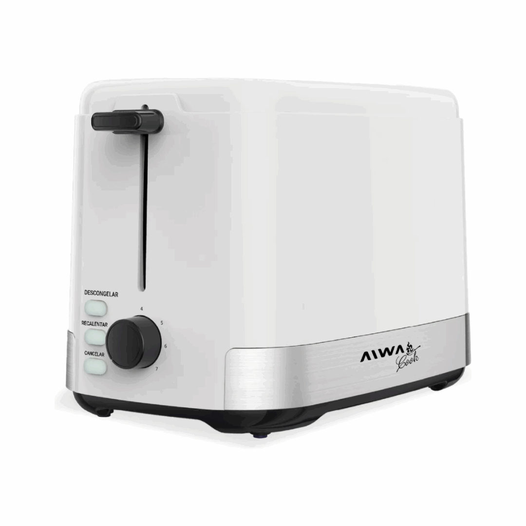 Tostadora Eléctrica Aiwa - 800w - Blanco
